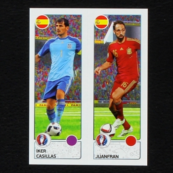 Casillas - Juanfran Panini Sticker No. 374 - Euro 2016