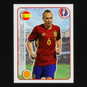 Andres Iniesta Panini Sticker No. 373 - Euro 2016