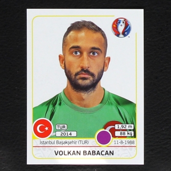 Volkan Babacan Panini Sticker No. 405 - Euro 2016