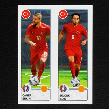 Erkin - Inan Panini Sticker No. 428 - Euro 2016