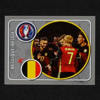 Belgique Team Panini Sticker No. 457 - Euro 2016