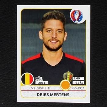 Dries Mertens Panini Sticker No. 478 - Euro 2016