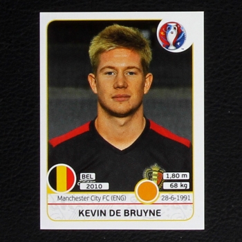 Kevin De Bruyne Panini Sticker No. 476 - Euro 2016