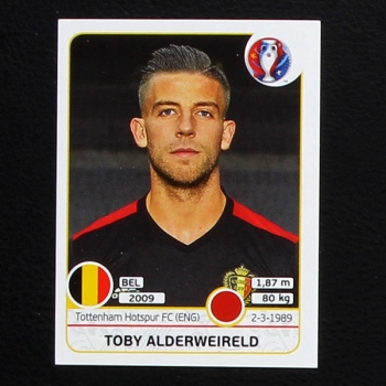 Toby Alderweireld Panini Sticker No. 472 - Euro 2016