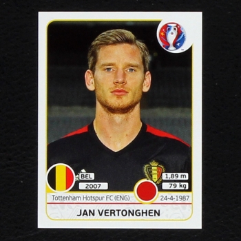 Jan Vertonghen Panini Sticker No. 469 - Euro 2016