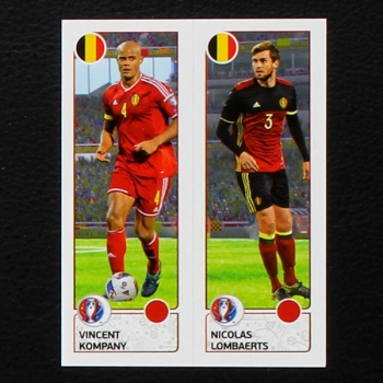 Kompany - Lombaerts Panini Sticker No. 487 - Euro 2016