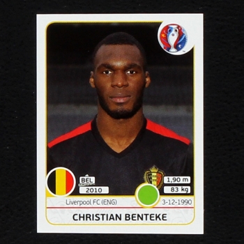 Christian Benteke Panini Sticker No. 482 - Euro 2016