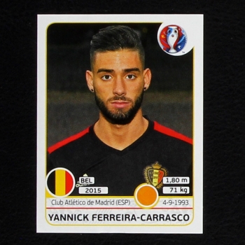 Yannick Ferreira-Carrasco Panini Sticker No. 480 - Euro 2016