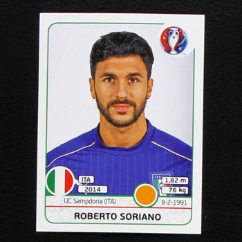 Roberto Soriano Panini Sticker No. 509 - Euro 2016