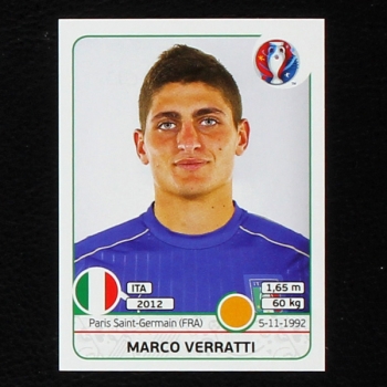 Marco Verratti Panini Sticker No. 507 - Euro 2016