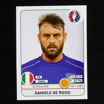 Daniele De Rossi Panini Sticker No. 504 - Euro 2016