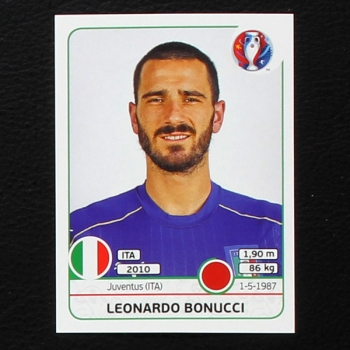 Leonardo Bonucci Panini Sticker No. 499 - Euro 2016