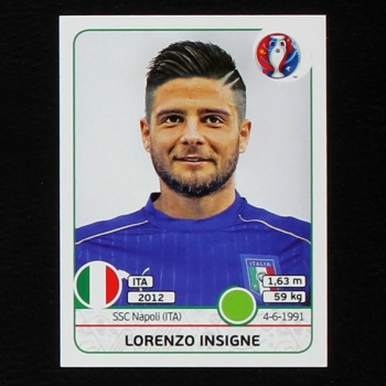 Lorenzo Insigne Panini Sticker No. 513 - Euro 2016