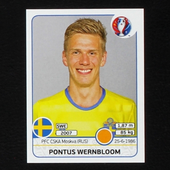 Pontus Wernbloom Panini Sticker No. 564 - Euro 2016