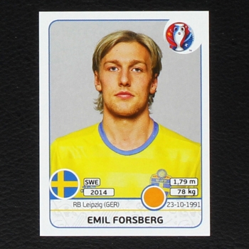 Emil Forsberg Panini Sticker No. 559 - Euro 2016