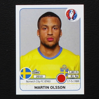 Martin Olsson Panini Sticker No. 555 - Euro 2016