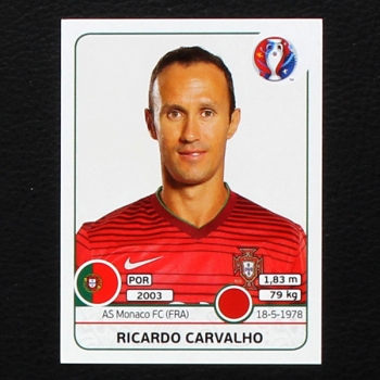 Ricardo Carvalho Panini Sticker No. 579 - Euro 2016