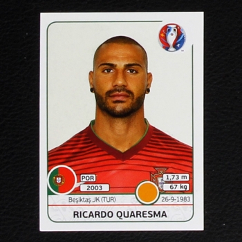 Ricardo Quaresma Panini Sticker No. 593 - Euro 2016