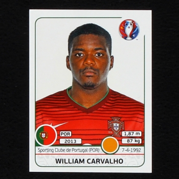 William Carvalho Panini Sticker No. 587 - Euro 2016