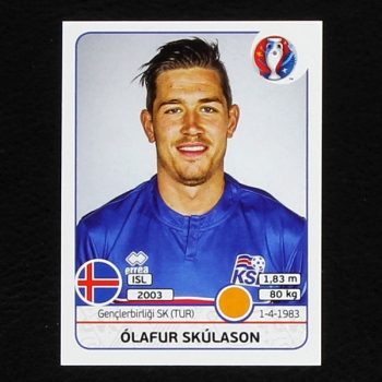 Olafur Skulason Panini Sticker No. 622 - Euro 2016