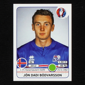 Jon Dadi Bödvarsson Panini Sticker No. 623 - Euro 2016