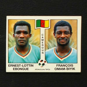 Italia 90 Nr. 179 Panini Sticker Ebongue - Omam-Biyik