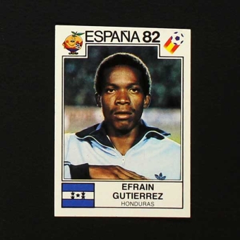 Espana 82 No. 349 Panini sticker Efrain Gutierrez