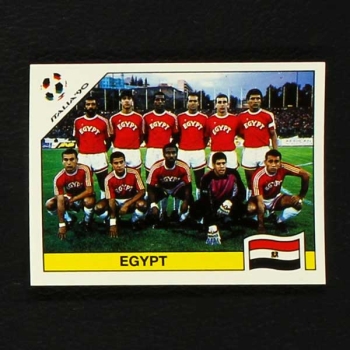 Italia 90 Nr. 440 Panini Sticker Egypt Mannschaft