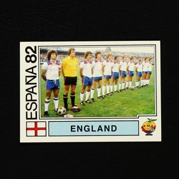 Espana 82 Nr. 239 Panini Sticker England Mannschaft