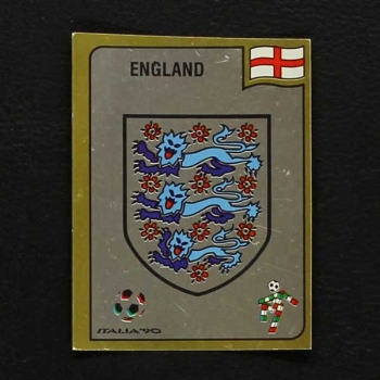 Italia 90 Nr. 382 Panini Sticker England Wappen