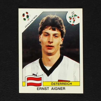 Italia 90 Nr. 063 Panini Sticker Ernst Aigner