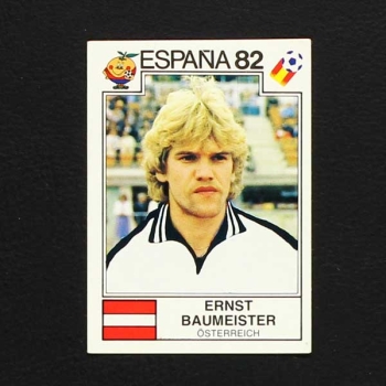 Espana 82 Nr. 138 Panini Sticker Ernst Baumeister