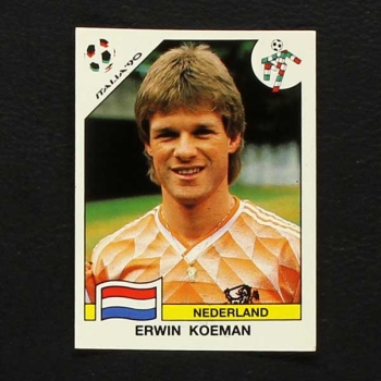 Italia 90 Nr. 412 Panini Sticker Erwin Koeman