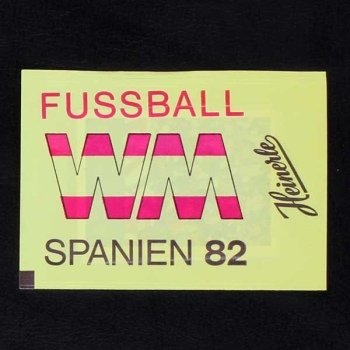 Espana 82 Heinerle Sticker Tüte