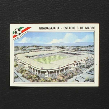 Mexico 86 Nr. 021 Panini Sticker Estadio 3 de Marzo