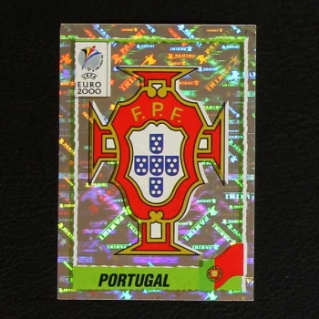 Euro 2000 Nr. 049 Panini Sticker Wappen Portugal