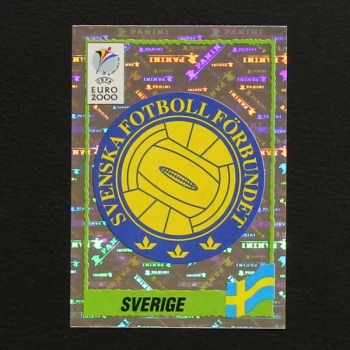 Euro 2000 No. 118 Panini sticker badge Sverige