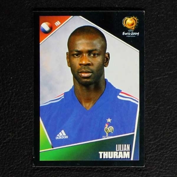 Euro 2004 No. 100 Panini sticker Lilian Thuram