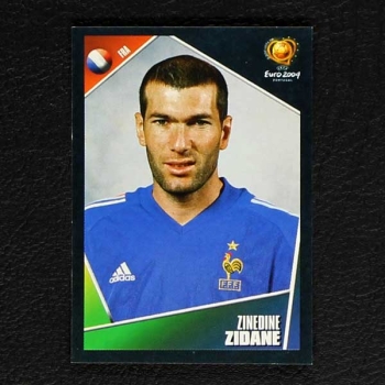 Euro 2004 Nr. 107 Panini Sticker Zinedine Zidane