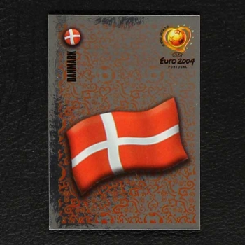 Euro 2004 Nr. 242 Panini Sticker Wappen Dänemark