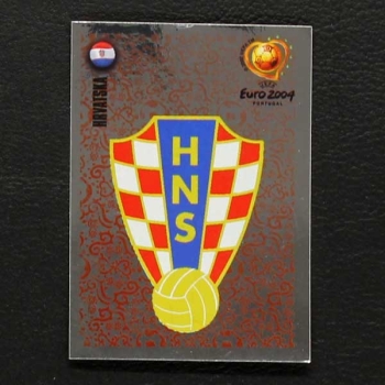 Euro 2004 Nr. 158 Panini Sticker Wappen Kroatien