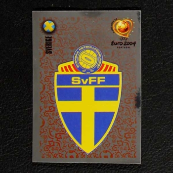 Euro 2004 Nr. 179 Panini Sticker Wappen Schweden