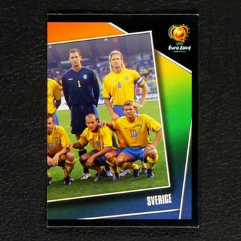 Euro 2004 Nr. 178 Panini Sticker Team Schweden rechts