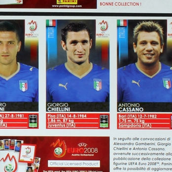 Euro 2008 Panini update Sticker komplett