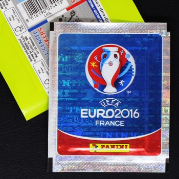 Euro 2016 Panini Sticker Tüte - Lidl Version grün