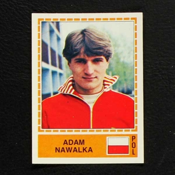 Adam Nawalka Panini Sticker Euro 80