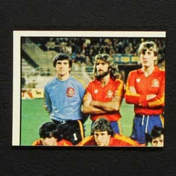 Euro 84 Nr. 207 Panini Sticker Espana Mannschaft Teil 1