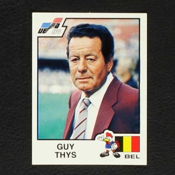 Euro 84 Nr. 087 Panini Sticker Guy Thys