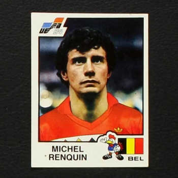 Euro 84 Nr. 090 Panini Sticker Michel Renquin