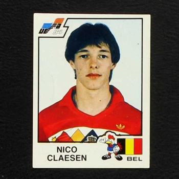 Euro 84 Nr. 102 Panini Sticker Nico Claesen